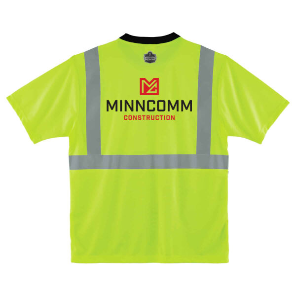 Ergodyne - GloWear Hi-Vis T-Shirt - Type R, Class 2, Black Front - Printed Logo Thumbnail