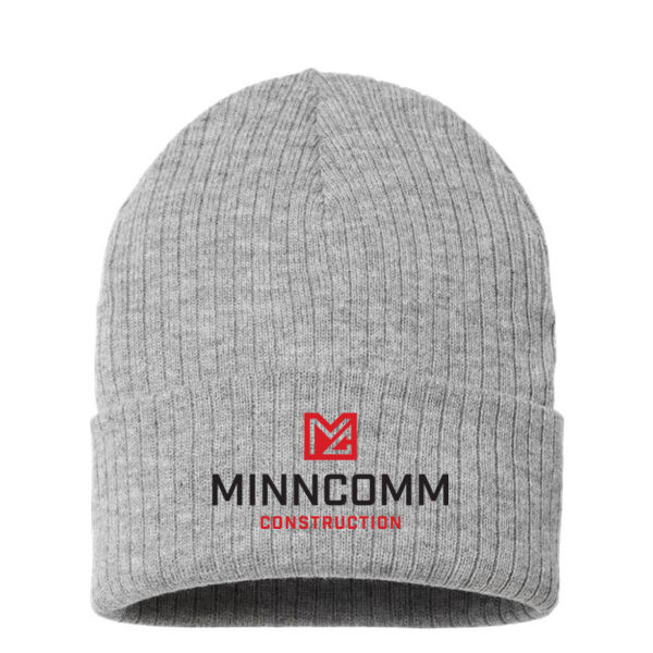 Atlantis Headwear - Sustainable Rib Cuffed Beanie - Embroidered Logo Thumbnail
