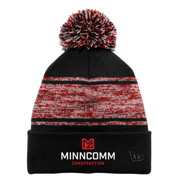 New Era ® Knit Chilled Pom Beanie - Embroidered Logo Thumbnail