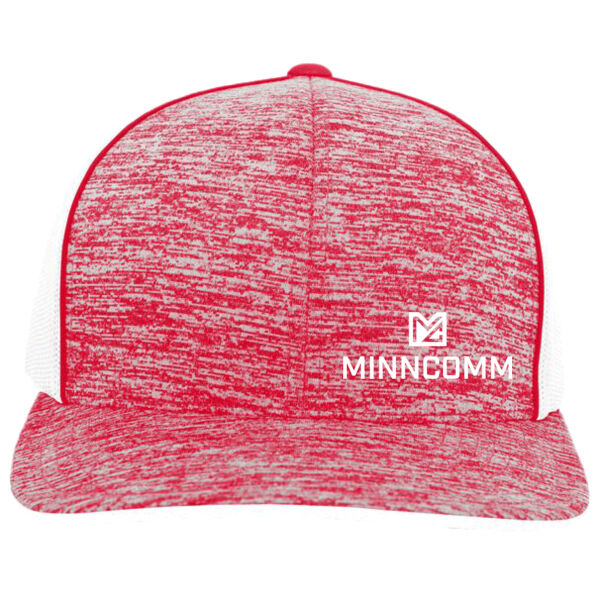 Pacific Headwear - Aggressive Heather Trucker Snapback Cap - Embroidered Logo Thumbnail