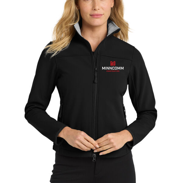 Port Authority® Women's Glacier® Soft Shell Jacket - Embroidered Logo Thumbnail