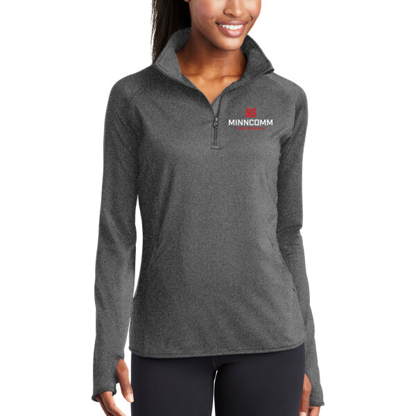 Sport-Tek® Women's Sport-Wick® Stretch 1/4-Zip Pullover - Embroidered Logo Thumbnail