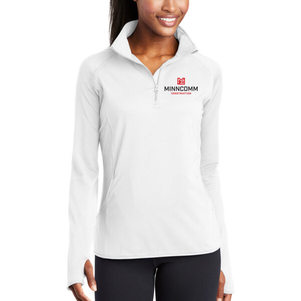 Sport-Tek® Women's Sport-Wick® Stretch 1/4-Zip Pullover - Embroidered Logo Thumbnail