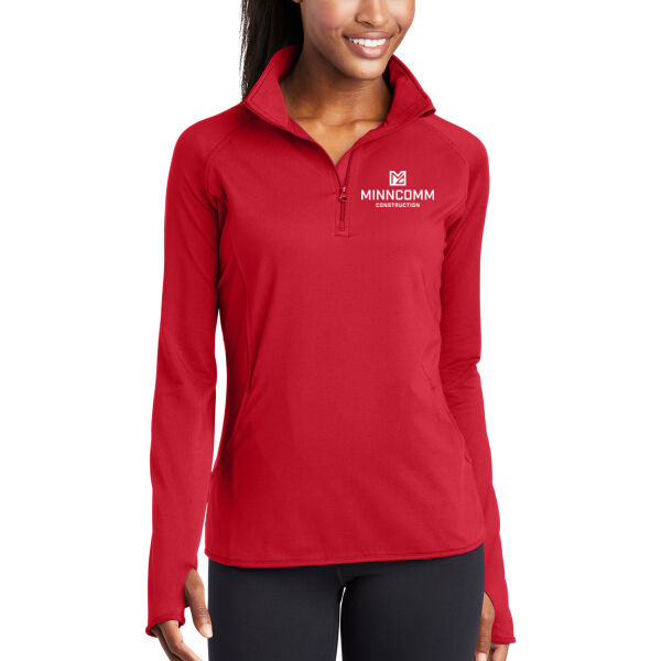 Sport-Tek® Women's Sport-Wick® Stretch 1/4-Zip Pullover - Embroidered Logo Thumbnail