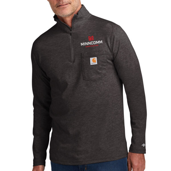 Carhartt Force® 1/4-Zip Long Sleeve T-Shirt - Embroidered Logo Thumbnail