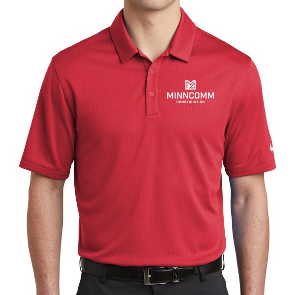 Nike Dri-FIT Hex Textured Polo - Embroidered Logo Thumbnail