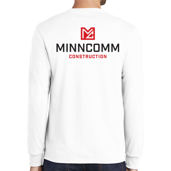 Port & Company® Long Sleeve Core Blend Tee - Printed Logos Thumbnail