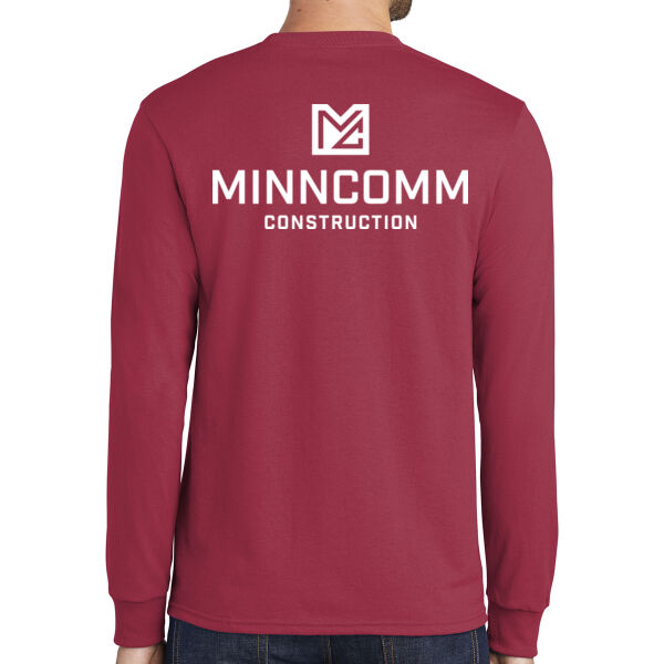 Port & Company® Long Sleeve Core Blend Tee - Printed Logos Thumbnail